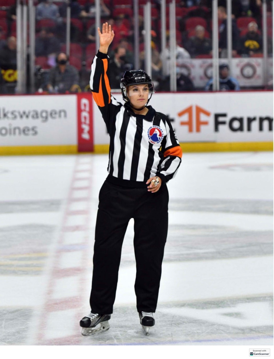 Samantha Hiller in Referee Uniform